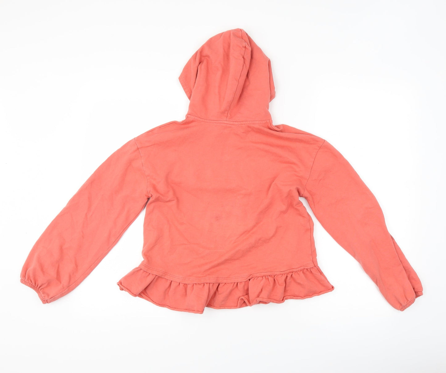 George Girls Pink Floral  Pullover Hoodie Size 10-11 Years  - slogan