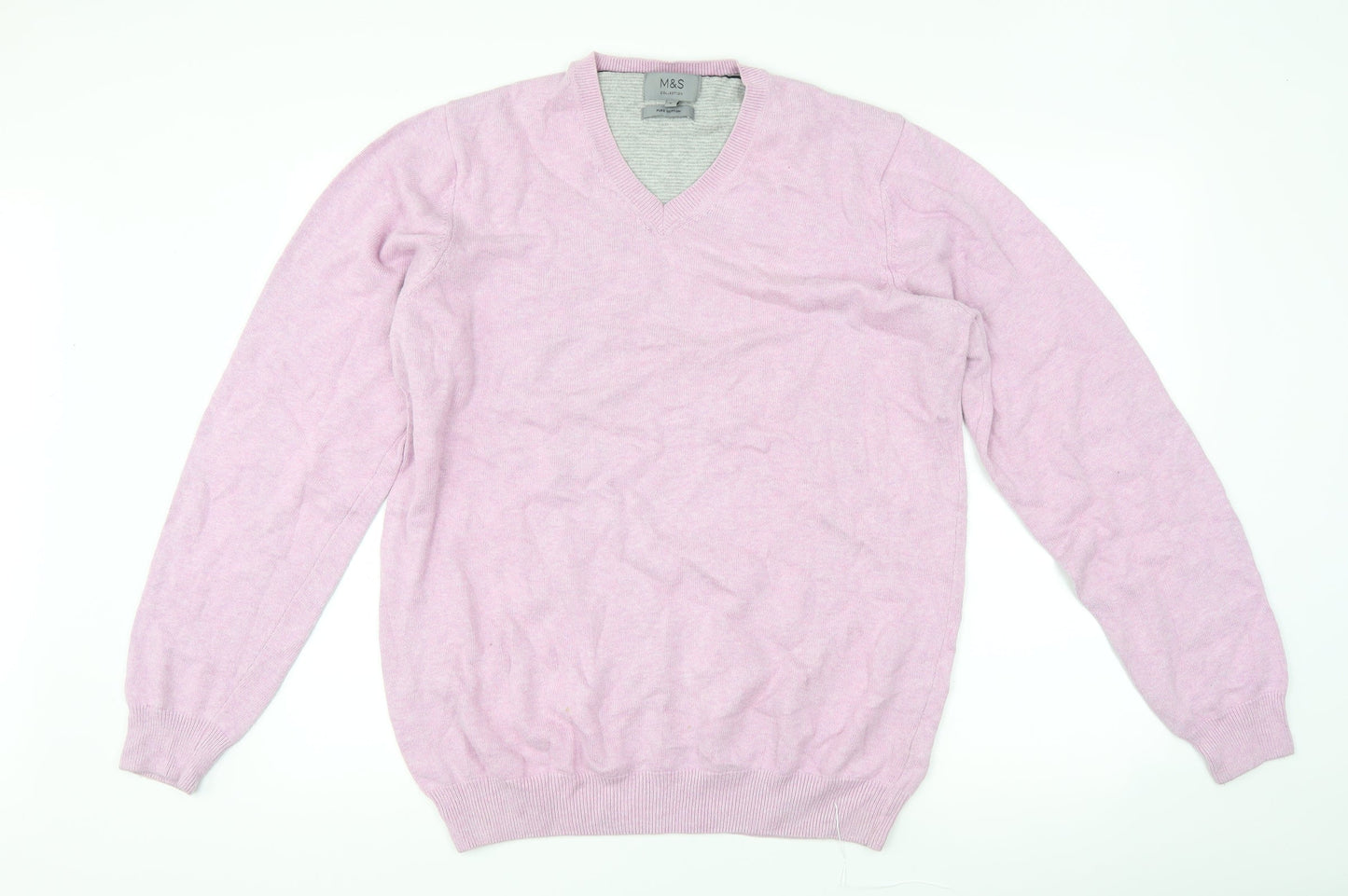 Marks and Spencer Mens Purple   Pullover Jumper Size L