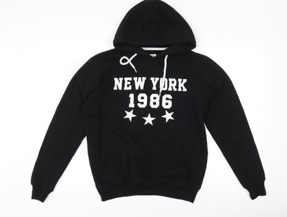 Mens UK Size S Cedar Wood State Black Pullover Hoodie