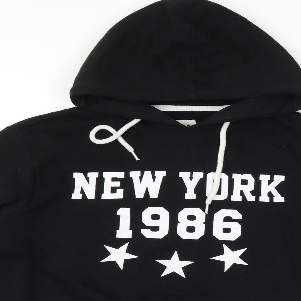 Mens UK Size S Cedar Wood State Black Pullover Hoodie
