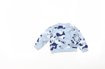 TU Boys Blue   Pullover Jumper Size 3-6 Months  - dinosaur