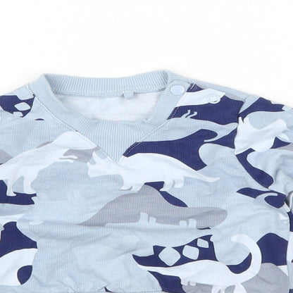 TU Boys Blue   Pullover Jumper Size 3-6 Months  - dinosaur