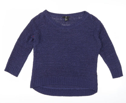 H&M Womens Blue   Pullover Jumper Size S