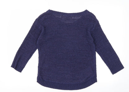 H&M Womens Blue   Pullover Jumper Size S