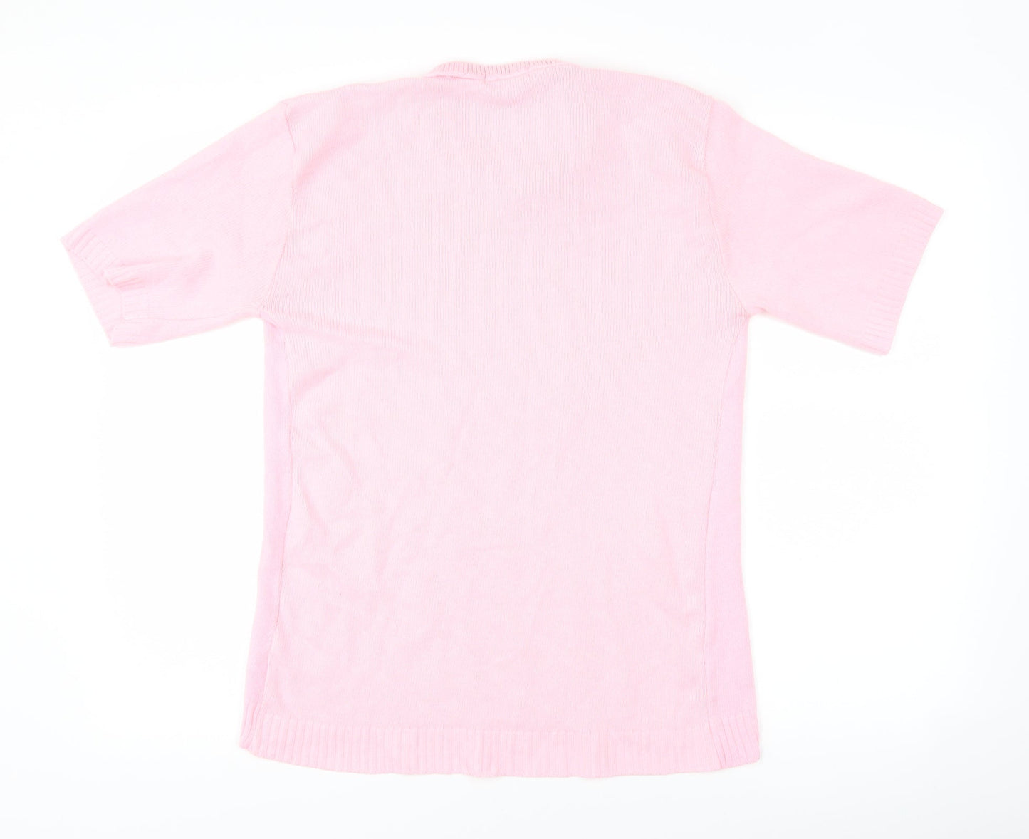 Womens UK Size L Emma Collection Pink Basic T-Shirt