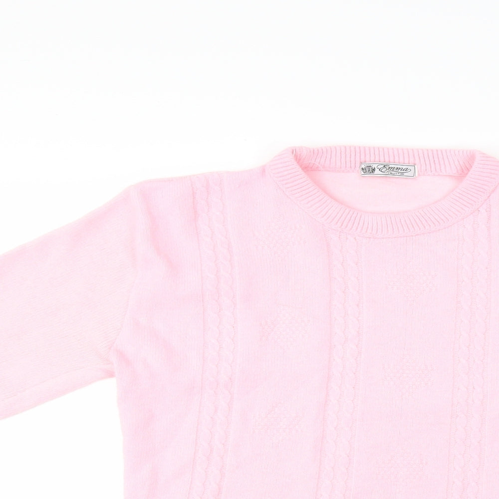 Womens UK Size L Emma Collection Pink Basic T-Shirt