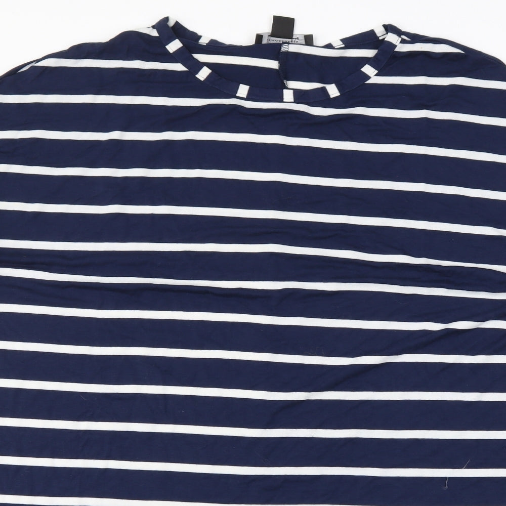 Atmosphere Womens Blue Striped  T-Shirt Dress  Size 10