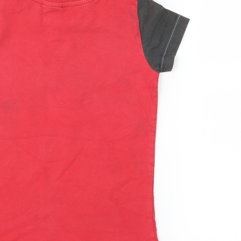Next Boys Red   Basic T-Shirt Size 5 Years  - lego mini figures