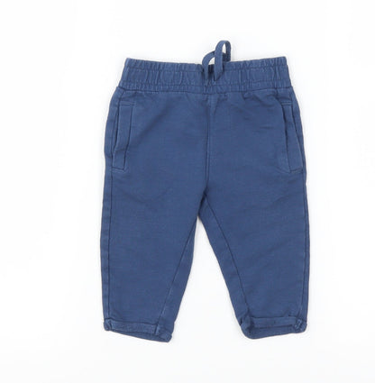 Mothercare Boys Blue   Jogger Trousers Size 3-6 Months
