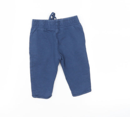 Mothercare Boys Blue   Jogger Trousers Size 3-6 Months