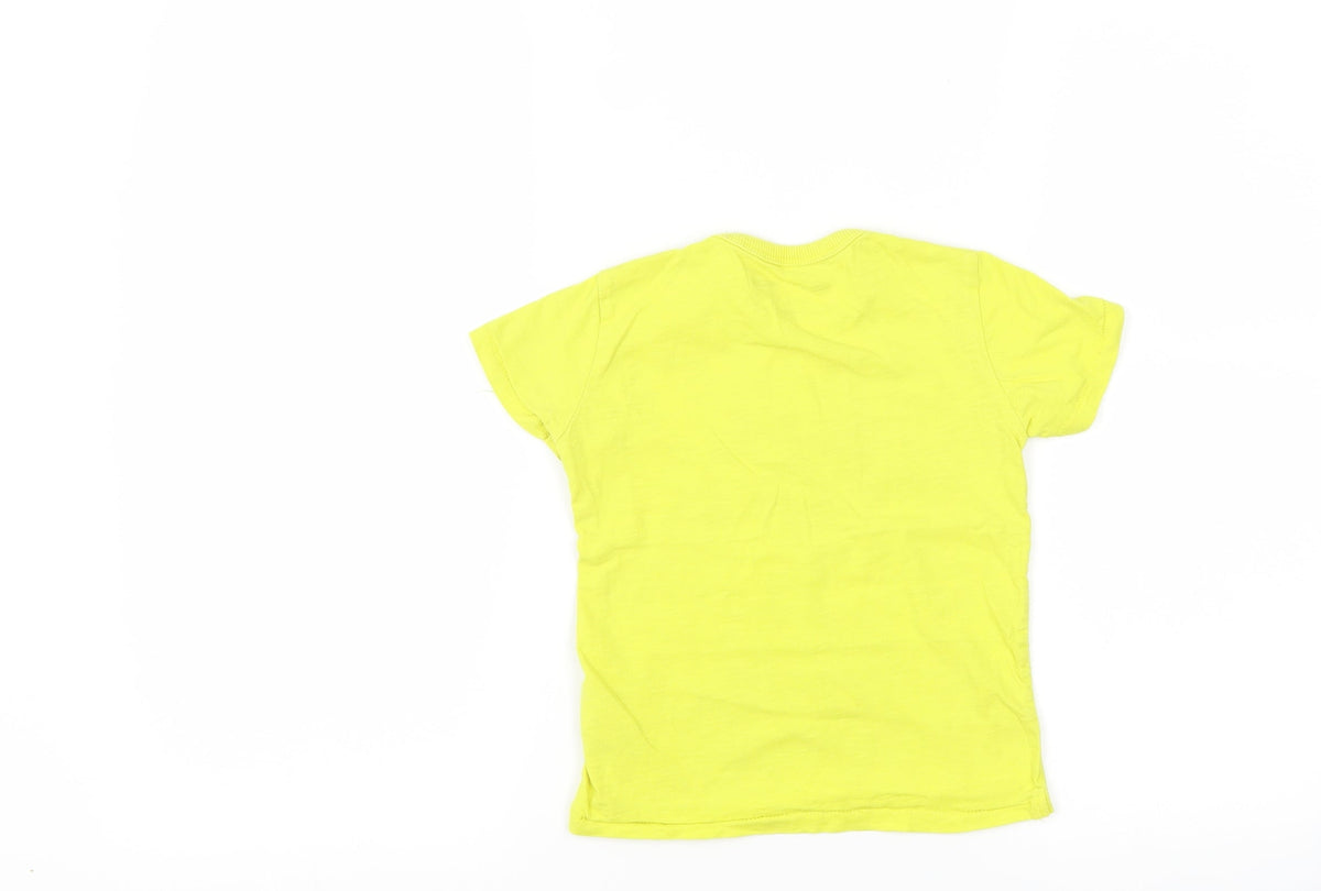Next Boys Yellow   Basic T-Shirt Size 18-24 Months  - i am one