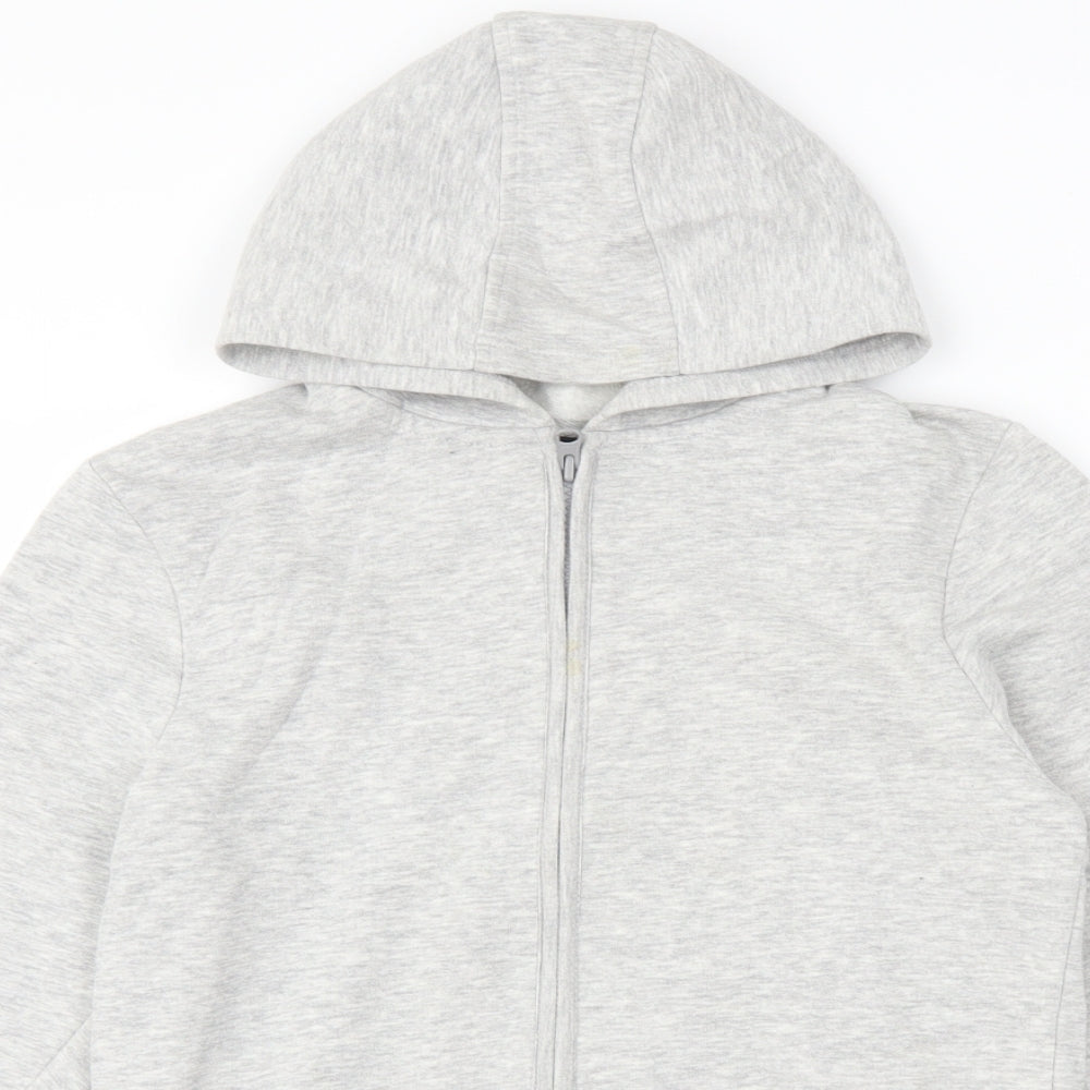 George Girls Grey   Full Zip Hoodie Size 11-12 Years