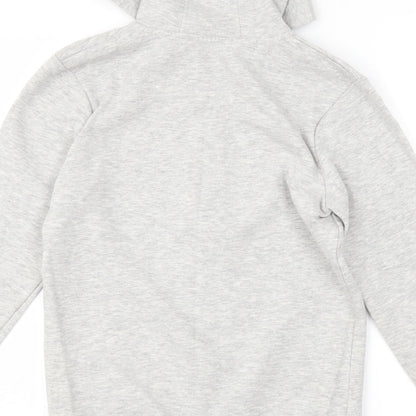 George Girls Grey   Full Zip Hoodie Size 11-12 Years