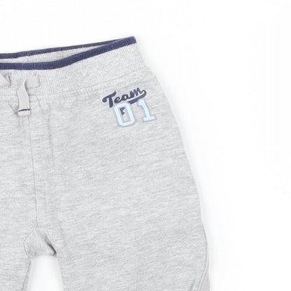 George Boys Grey   Jogger Trousers Size 6-9 Months