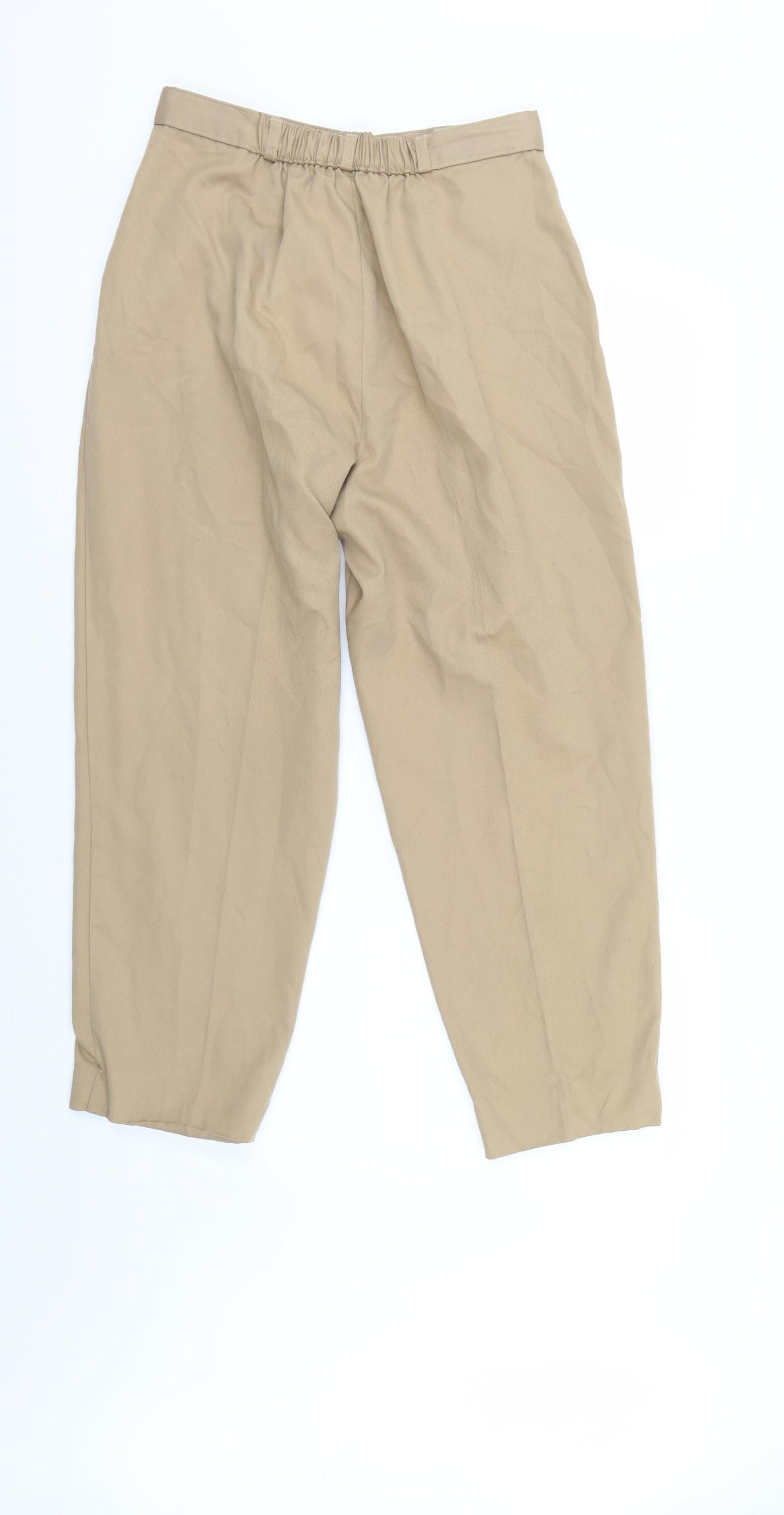 Womens UK Size 14 Essentials Regular Fit  Beige Trousers