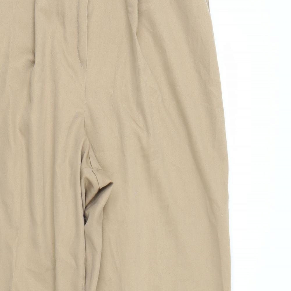 Womens UK Size 14 Essentials Regular Fit  Beige Trousers