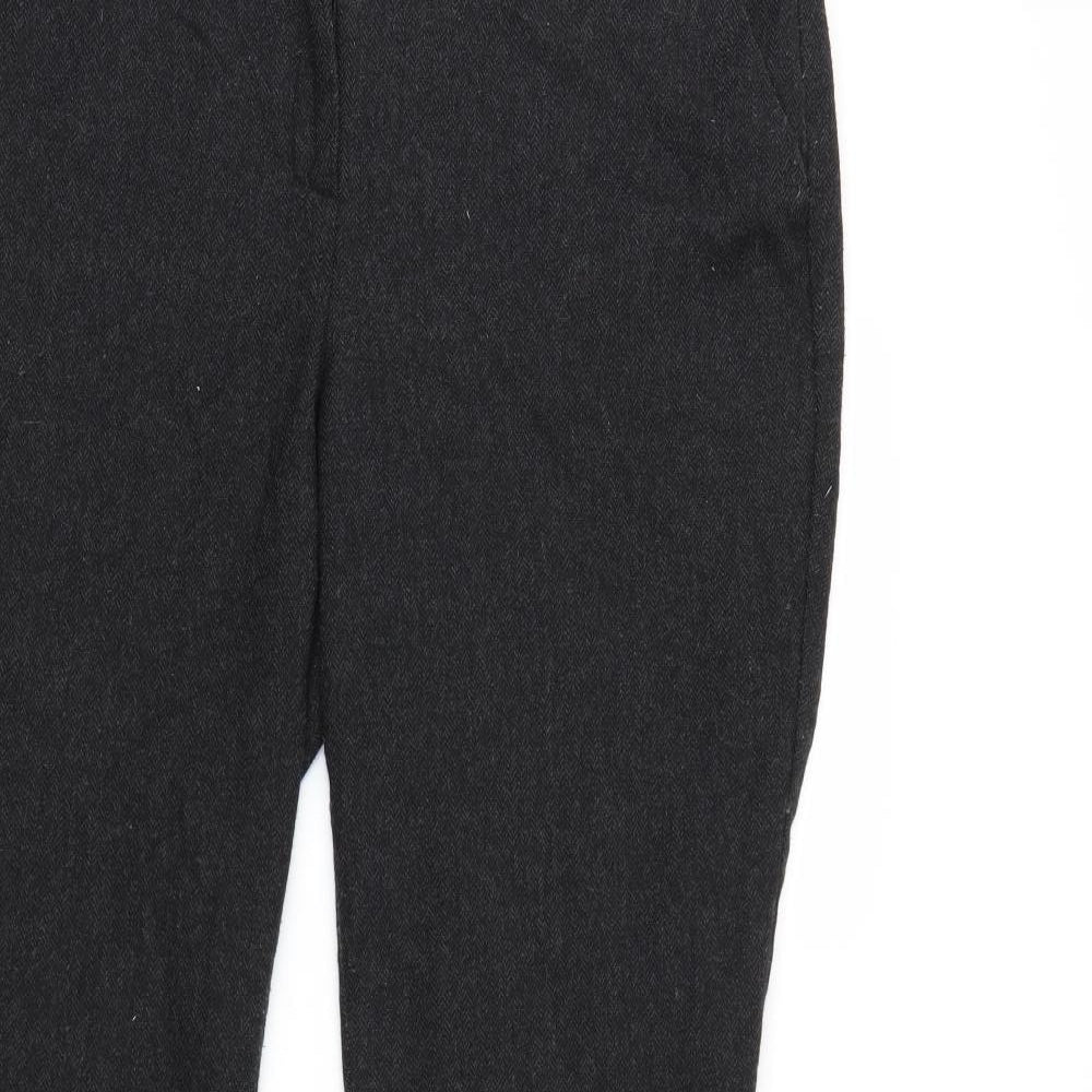 Womens UK Size 14 M&S Regular Fit  Black Trousers