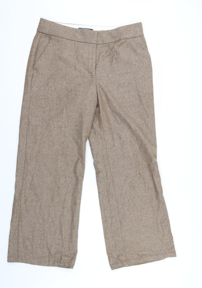 M&S Womens Brown   Trousers  Size 14 L29 in