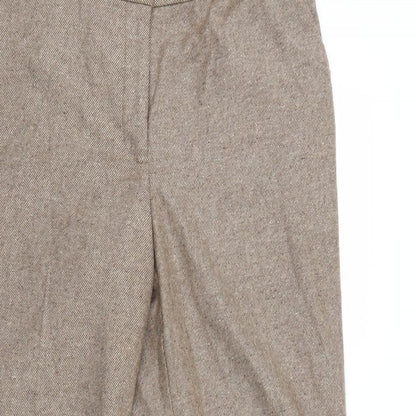 M&S Womens Brown   Trousers  Size 14 L29 in