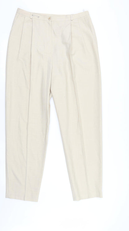Holmewood Womens Ivory   Trousers  Size 16 L28 in