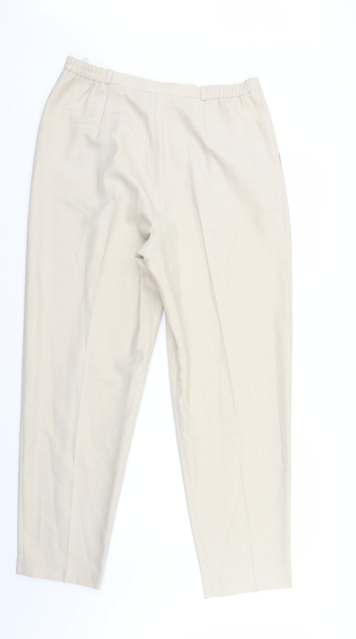 Holmewood Womens Ivory   Trousers  Size 16 L28 in