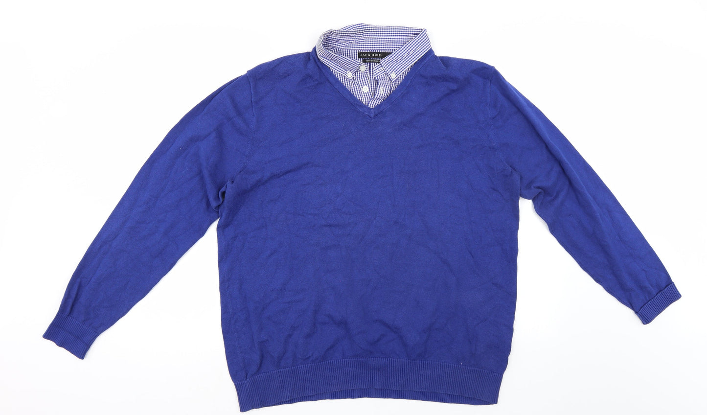 BHS Mens Blue   Pullover Jumper Size L