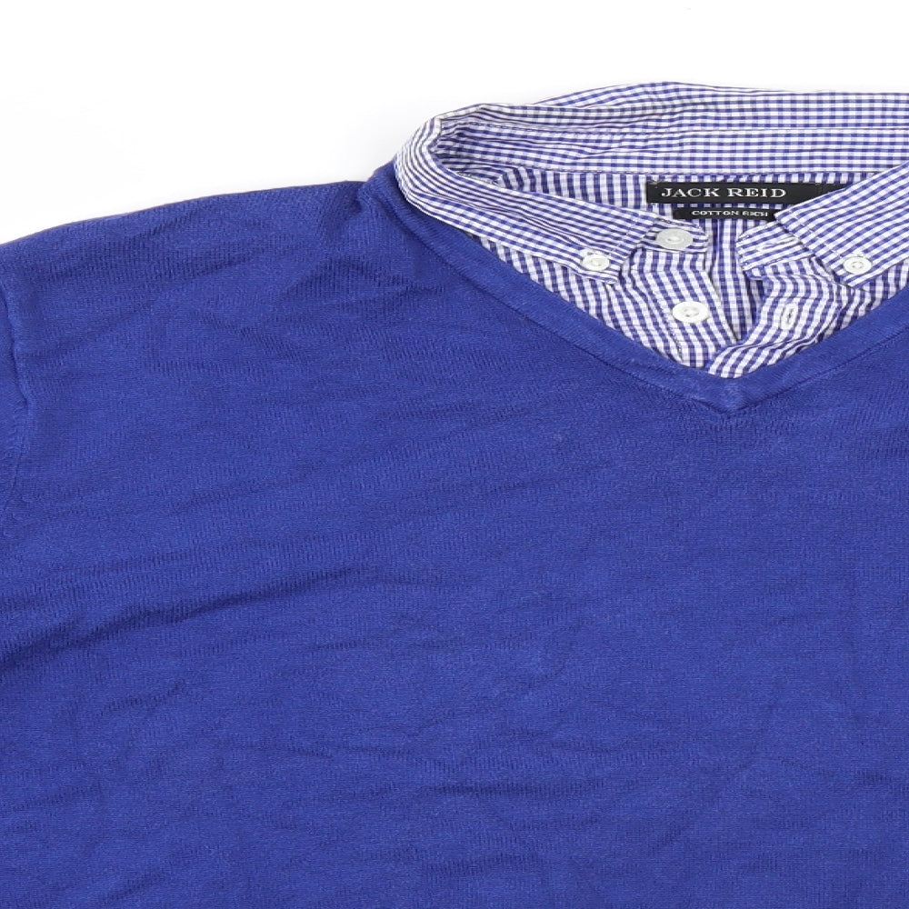 BHS Mens Blue   Pullover Jumper Size L