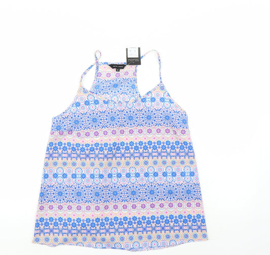 Womens UK Size 8 New Look Multicoloured Basic Blouse