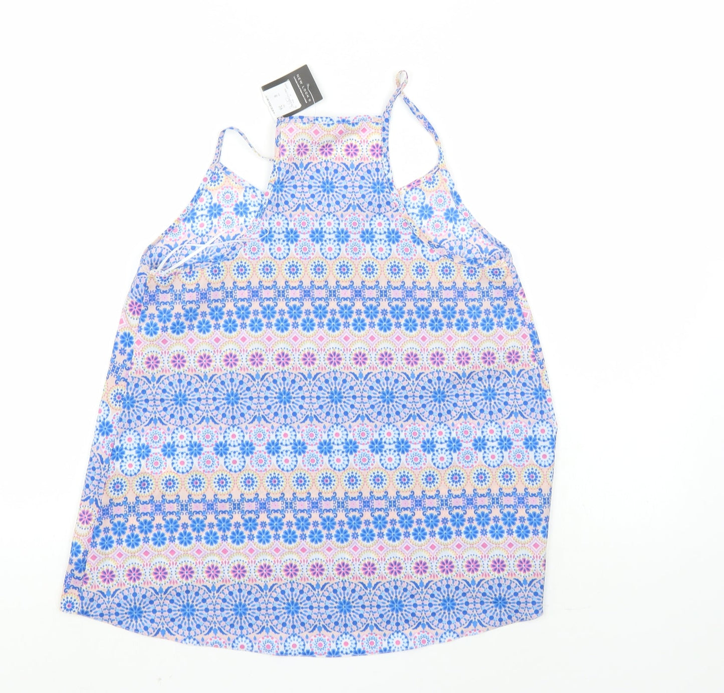 Womens UK Size 8 New Look Multicoloured Basic Blouse