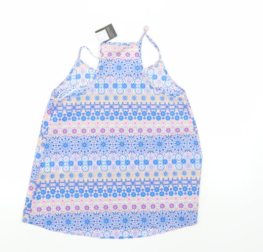 Womens UK Size 8 New Look Multicoloured Basic Blouse