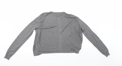 Primark Womens Grey   Cardigan Jumper Size 6