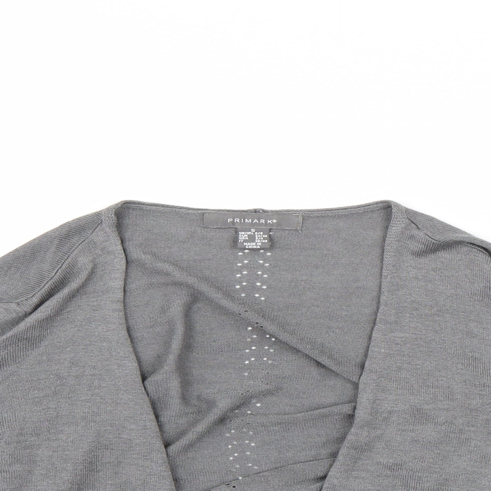 Primark Womens Grey   Cardigan Jumper Size 6