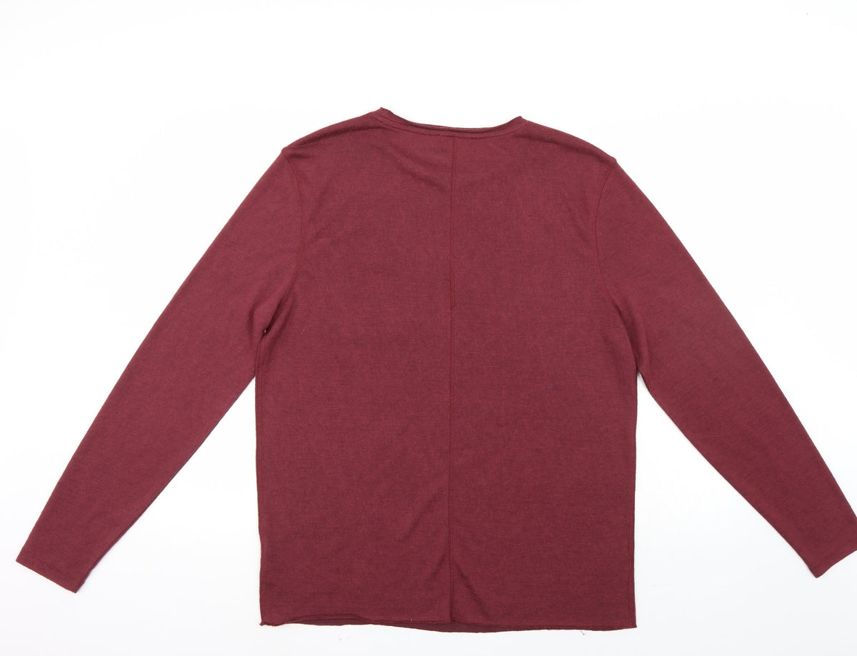 River Island Womens Red   Pullover Jumper Size M