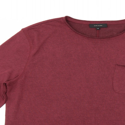 River Island Womens Red   Pullover Jumper Size M