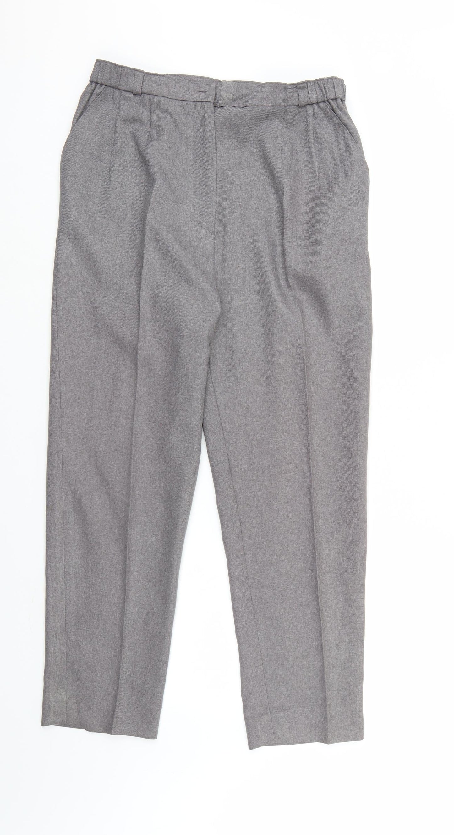 Womens UK Size 16 Preworn Regular Fit  Grey Trousers