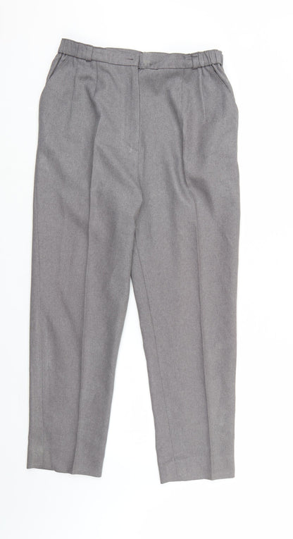 Womens UK Size 16 Preworn Regular Fit  Grey Trousers