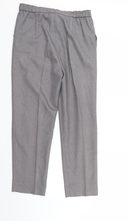 Womens UK Size 16 Preworn Regular Fit  Grey Trousers