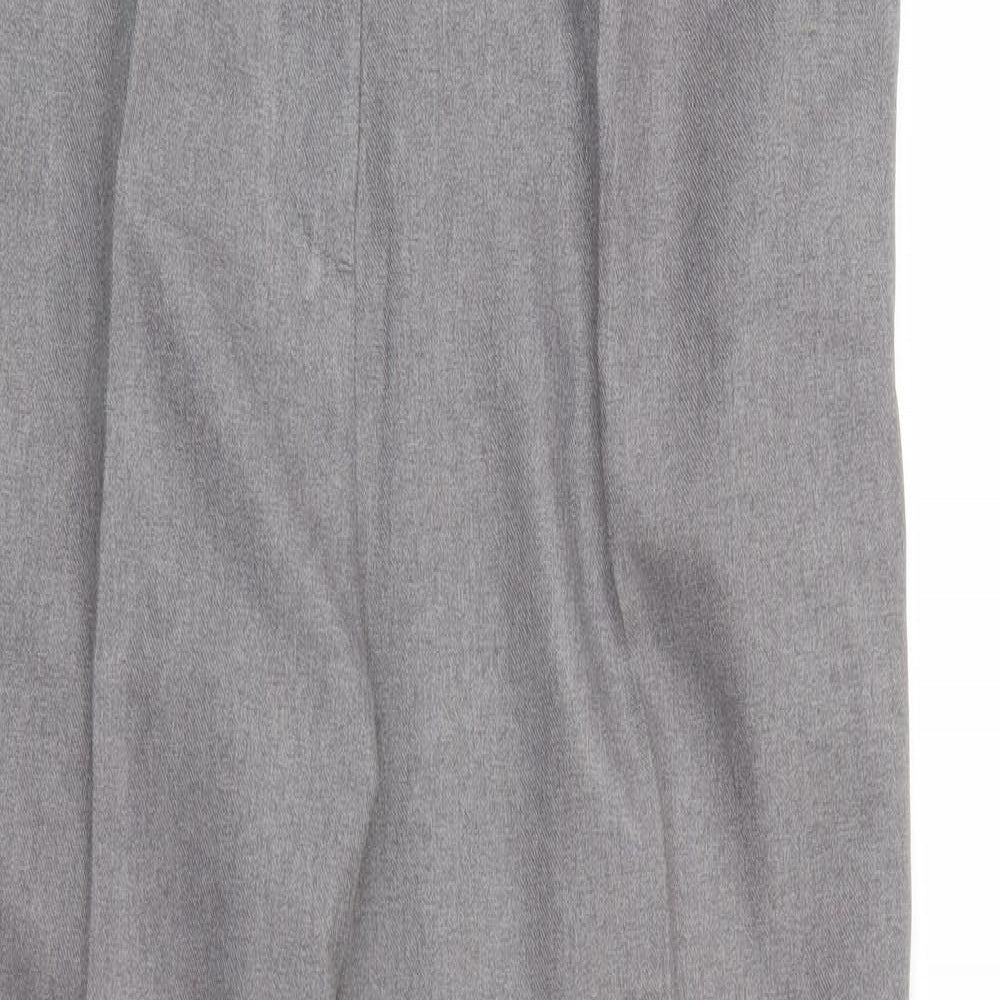 Womens UK Size 16 Preworn Regular Fit  Grey Trousers