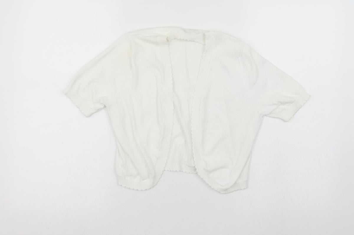 Tu Womens White   Cardigan Jumper Size 10