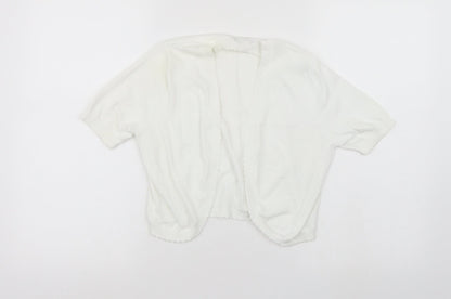 Tu Womens White   Cardigan Jumper Size 10