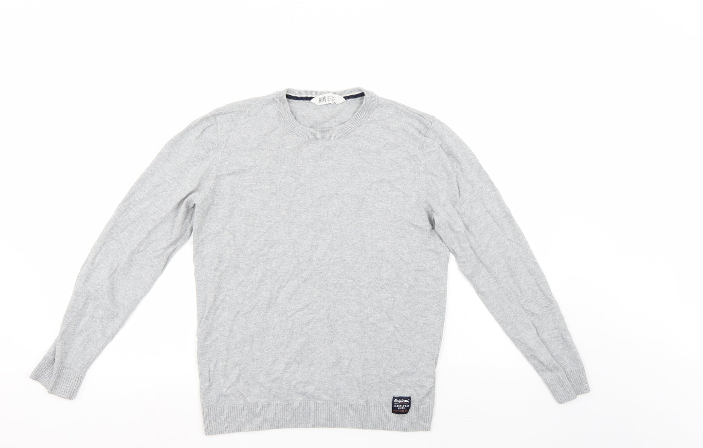 H&M Girls Grey   Pullover Jumper Size 13-14 Years