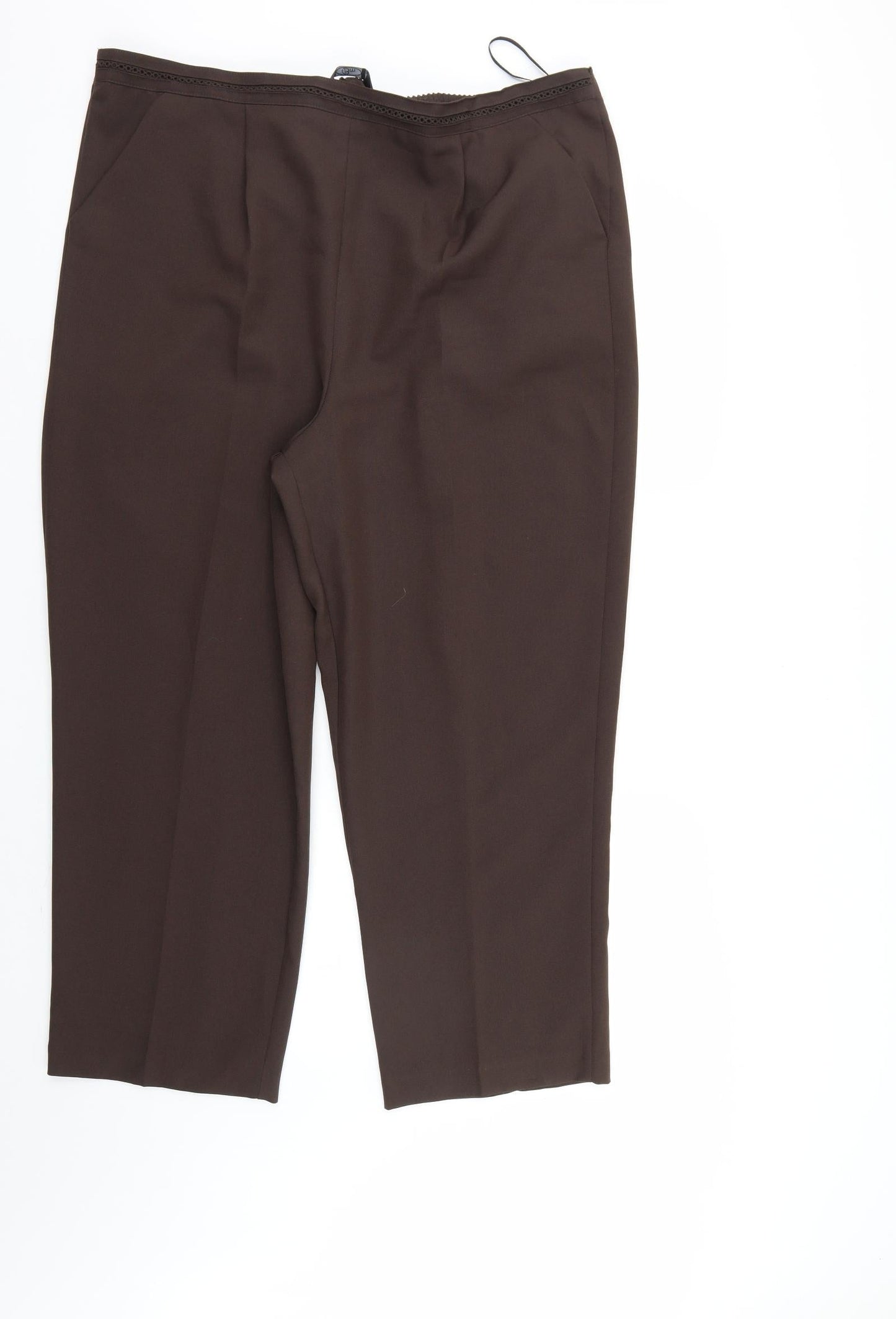 Womens UK Size 20 BM Regular Fit  Brown Trousers