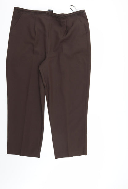 Womens UK Size 20 BM Regular Fit  Brown Trousers