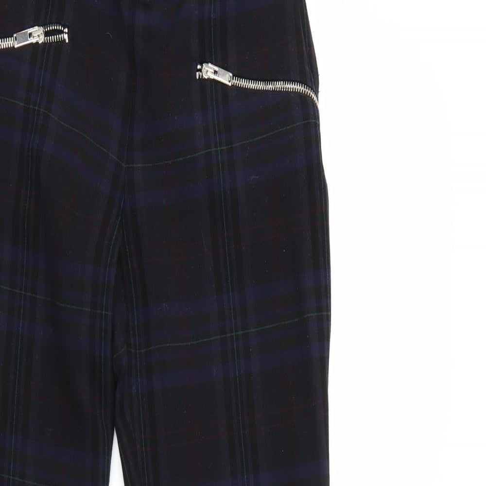 Womens UK Size 4 Zara Regular Fit  Multicoloured Trousers