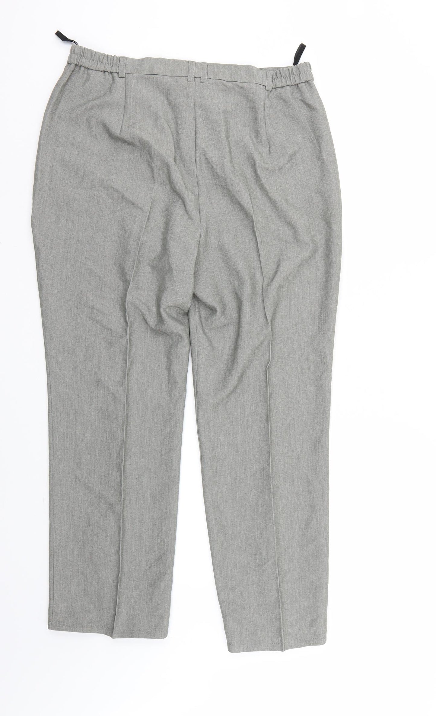 M&S Womens Grey   Trousers  Size 14 L26 in