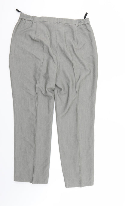 M&S Womens Grey   Trousers  Size 14 L26 in