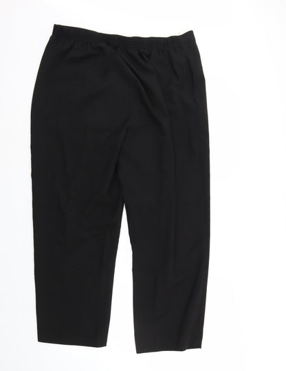 Womens UK Size 18 BM Regular Fit  Black Trousers