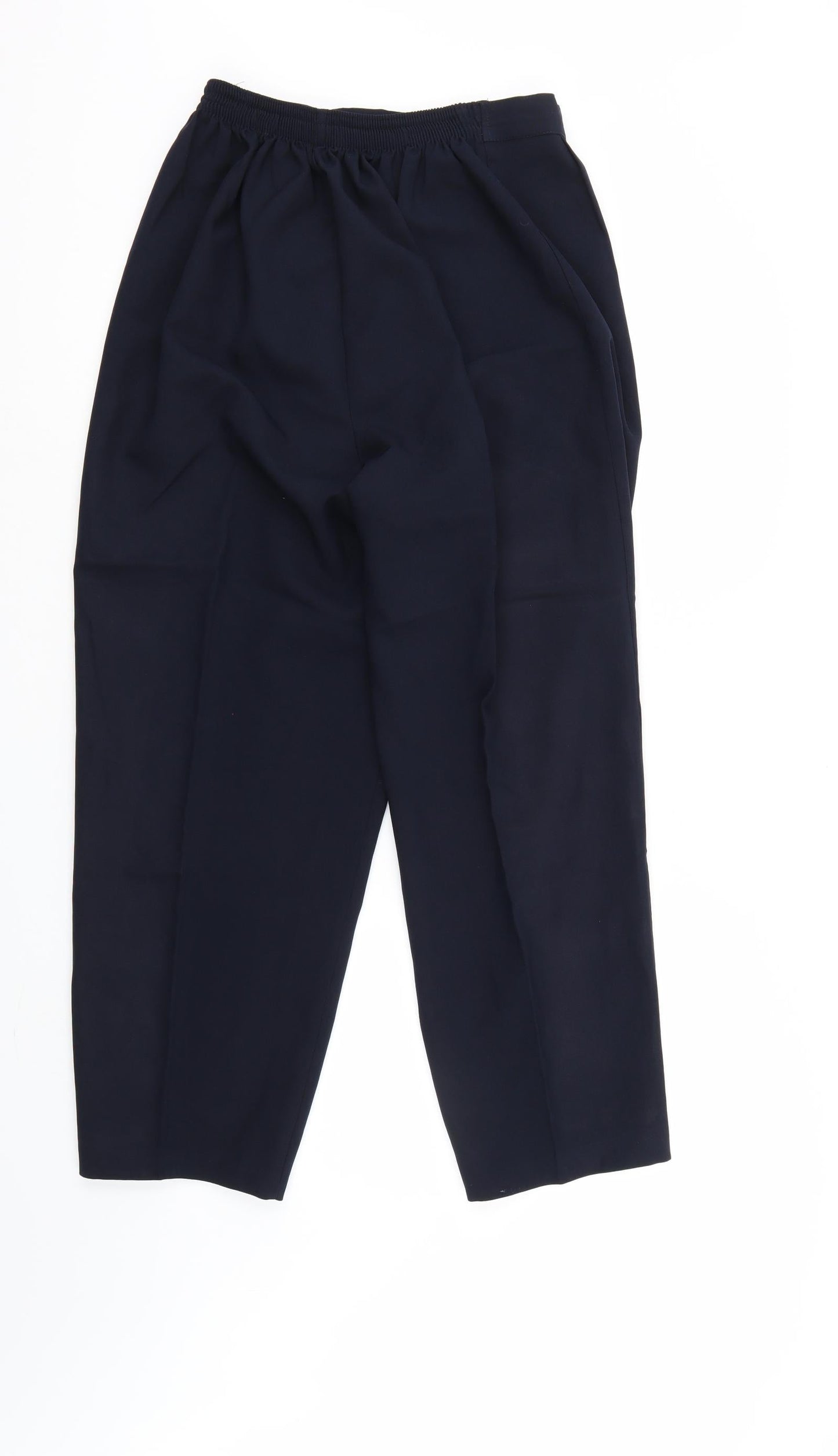 Womens UK Size 16 Bonmarché Regular Fit Cropped Blue Trousers