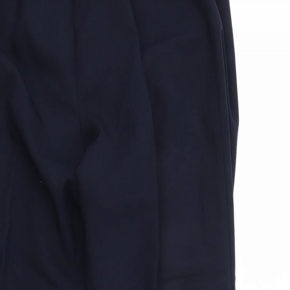 Womens UK Size 16 Bonmarché Regular Fit Cropped Blue Trousers