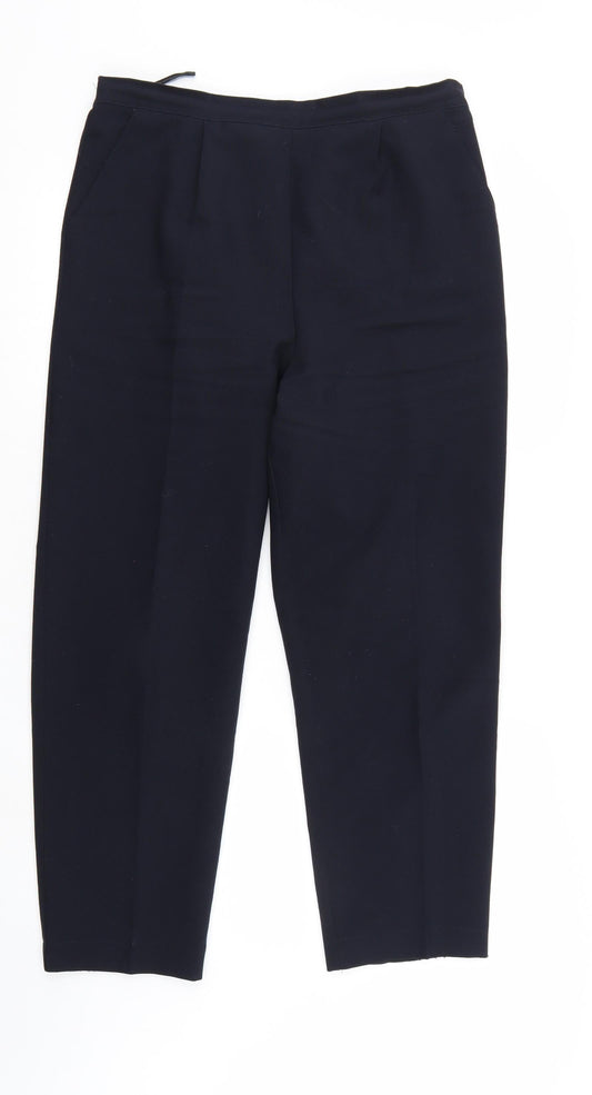 Womens UK Size 14 Sarah Hamilton Regular Fit  Blue Trousers
